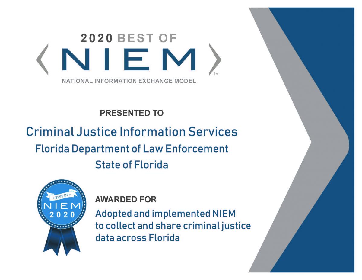 Criminal Justice Information Services Division 	Department of Law Enforcement 	State of Florida 